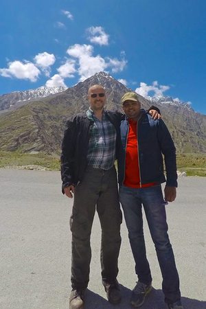 Indian doctor who studied in Russia in Rostov and who speaks good Russian. He was part of group of doctors touring Ladakh