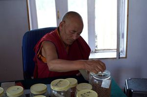 Tibetan medicine at the monastery's drugstore