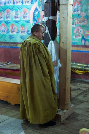 Honored vising monk